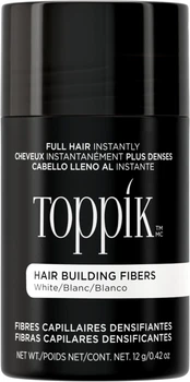 Кератиновые волокна для волос Toppik Hair Building Fibers Белые 12 г (667820011076)