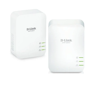 Набор адаптеров Powerline D-Link DHP-601AV / 1000 Мбит/с / Gigabit LAN / Dual-Band / Белый (102439874) - Уценка