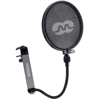 Попфільтр для мікрофона Mozos PS-3 з гнучким тримачем 25 см