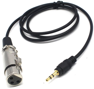 Аудіокабель Mozos MCABLE-XLR, XLR мама — jack 3,5 мм TRS, 1,5 м