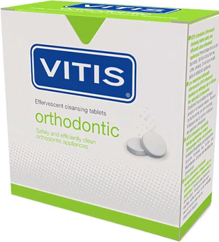 Чистячі таблетки Dentaid Vitis Orthodontic для знімних ортодонтичних конструкцій 32 шт (8427426014756)