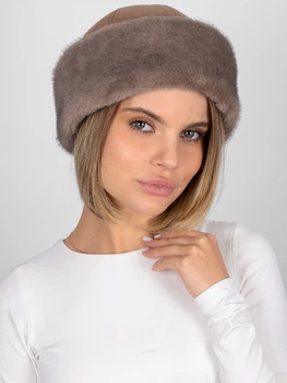 Шапка женская VILSS Cashmere/Mink Bra VL-2248-33-ASH-mv2-M 56-58 Бежевая (ROZ6501064524)