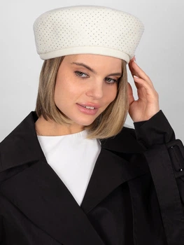 Шапка женская VILSS Strass Dolcezza Arco VL-2242-106-ds27-L 58-59 Молочная (ROZ6501064532)