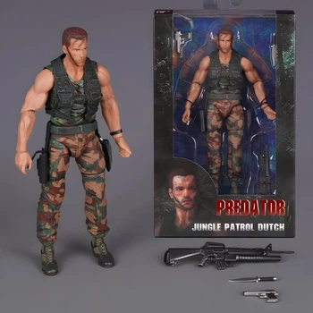 Фігурка Predator Jungle Patrol Dutch 18 см — Колекційна іграшка-герой Хижак Датч Арнольд Шварценеггер у подарунковій упаковці