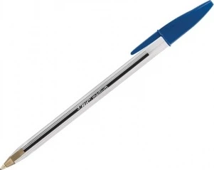 Ручка кулькова BIC Cristal Синій 0.4 мм Прозорий корпус (3086123001060)
