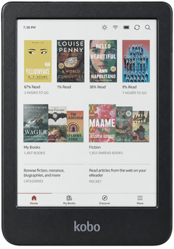 Електронна книга Kobo Clara Colour 16GB Black - Уценка