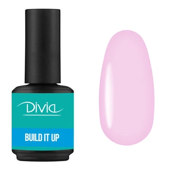Рідкий гель для нігтів Divia "Build It Up" - Di1002 (15 мл) BU1502 - Pink Cloud