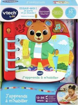 Interaktywna książeczka VTech Baby Wybieramy ubranka z misiem (3417765583056)