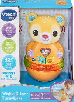 Интерактивный мишка-неваляшка VTech со светом и звуками (3417765676239)