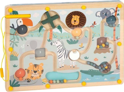 Labirynt magnetyczny Small Foot Safari drewniany (4020972127327)