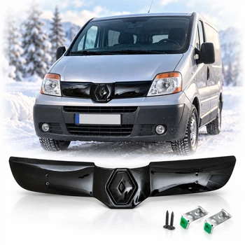 Зимова накладка AutoElement на решітку Renault Trafic 2001-2006, глянсова, 1 шт. (095500)