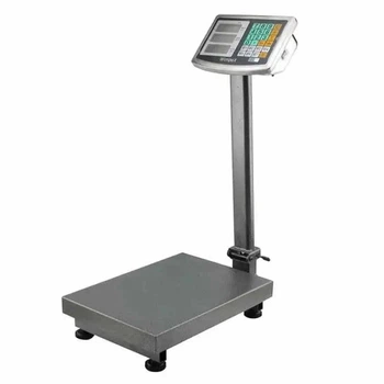 Платформенные торговые весы Crystal CR-150 до 150 кг с аккумулятором, платформа 40х30 см