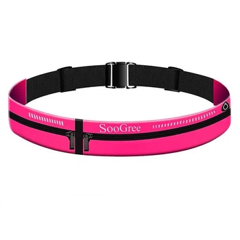 Сумка поясна SooGree GSP1082 світловідбивна Pink-Red