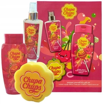 Набір Chupa Chups Cheeky cherry Гель для душа + Мочалка для купання+Міст для тіла