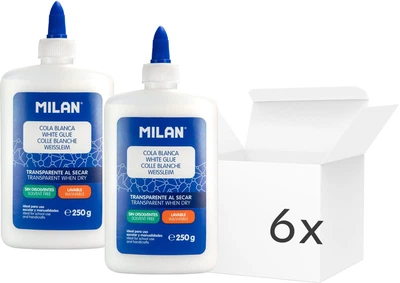 Набір рідкого клею Starpak Milan Cola Blanca 250 г 6 шт (ZES8411574095194)