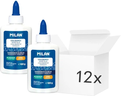 Набір рідкого клею Starpak Milan Cola Blanca 100 г 12 шт (ZES8411574079897)