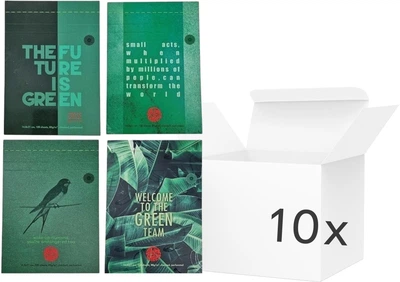 Набір блокнотів Ziemia Obiecana Flexi Think Green 21 x 15 см 100 сторінок 10 шт (5903499044720)