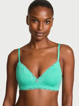 Бюстгальтер без косточек Victoria's Secret 687647445 34A Бирюзовый (1163090790)
