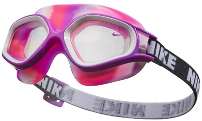 Дитячі окуляри для плавання Nike Kids Expanse Swim Mask VI з великими вигнутими лінзами та м'яким ремінцем (NESSD124-560)