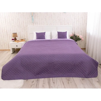 Двустороннее декоративное покрывало Руно Violet 220х240 см фиолетовое