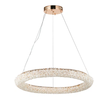Потолочная декоративная светодиодная LED люстра 90 W Золотая (26573)
