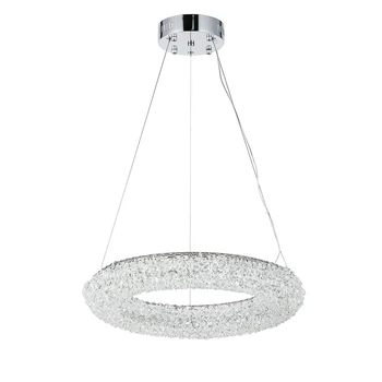 Потолочная декоративная светодиодная LED люстра 64 W Хром (26572)