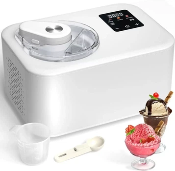 Автоматическая мороженица Ice Cream Maker SU-102, 1,2 л, 110 Вт, с компрессором и LCD-дисплеем
