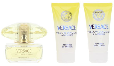 Набір для жінок Versace Yellow Diamond Туалетна вода 50 мл + Гель для душу 50 мл + Лосьйон для тіла 50 мл (8011003902828)