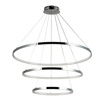 Потолочный декоративный светодиодный LED светильник 130 W Хром (24330)