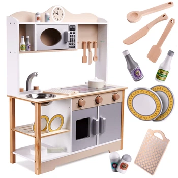 Кухня для детей деревянная LULILO MDF KUKETO с аксессуарами 85 см (5903039727663)