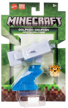 Колекційна фігурка Mattel Minecraft Дельфін з рибою-фугу 8 см (GTP08/JJR97) (0194735341160)