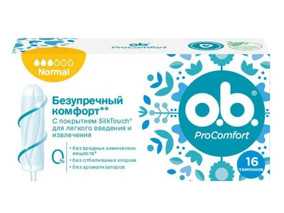 Тампони O.b. Procomfort Normal 16шт SilkTouch