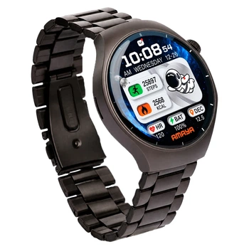 Смарт-годинник Amaya ASW-70 IPS 1.46 дюйма з дзвінками Bluetooth 5.3 чорний