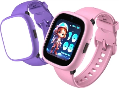 Smartwatch dla dzieci Kiddoboo WatchMe K3 Gen2 4G Pink/Purple (5207244015387)