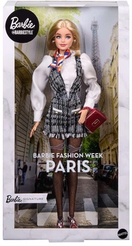 Колекційна лялька Barbie Signature BarbieStyle Paris Fashion Week у чорно-білому комбінезоні (JJX30) (0194735343959)