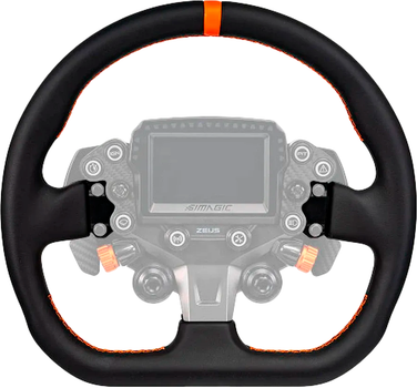 Obręcz kierownicy Simagic D-shape ZS-320CD without HUB (LEATHER) (6975472779775)