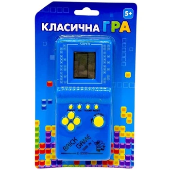 Електронна гра "Тетріс" 6,5*2*14,5 см (СИНІЙ)