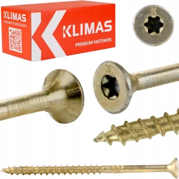 Шуруп по дереву Klimas KMWHT 6x240 мм 100 шт (5902622308203)
