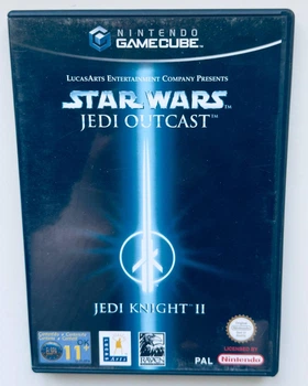 Диск для Nintendo Gamecube - Star Wars Jedi Knight II Jedi Outcast, английская версия, Б/У