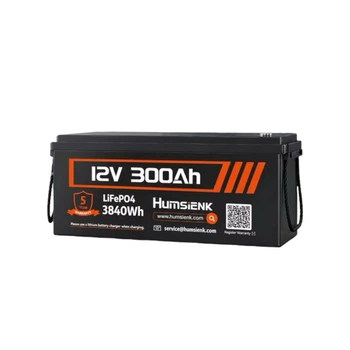 Аккумулятор LiFePO4 Humsienk 12V 300Ah 3840Wh - Литий-железо-фосфатная батарея для инвертора ИБП и солнечных станций