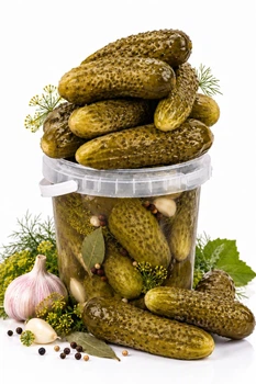 Огурцы квашеные бочковые 1 л (без сахара и консервантов)