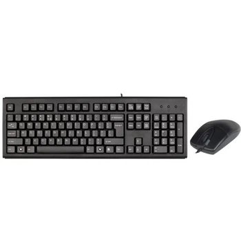 Комплект клавіатура + миша мембранна оптична A4Tech Black (4711421758222)