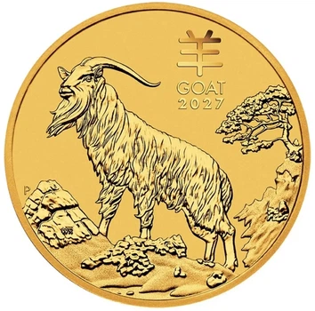Колекційна золота монета “Lunar IІI – Рік Кози” 15,55 г 2027 рік