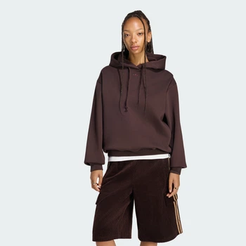 Женское худи ADIDAS STUDDED adidas KT4668 (M) коричневый (4069996950498)