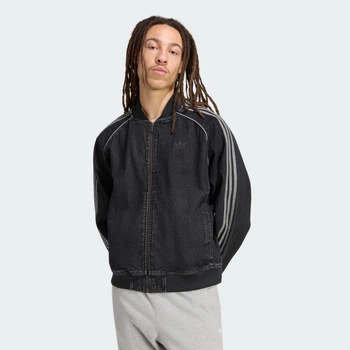 Чоловічий бомбер SST ADICOLOR DENIM adidas KS4963 (2XL) чорний (4068817136141)