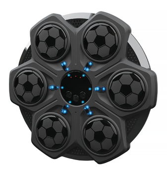 Детский тренажер для бокса с перчатками и подключением Bluetooth на аккумуляторе Черный