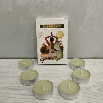Свічка bispol чайна ароматична SELF BALANCE 6 шт
