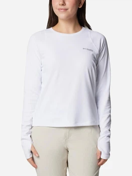 Спортивный лонгслив женский Columbia 919011987 L Белый (1163227180)