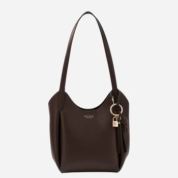 Сумка жіноча зі штучної шкіри середня Guess HWBG9735030-BRO Коричнева (800070360457)