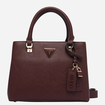 Сумка крос-боді через плече жіноча зі штучної шкіри середня Guess HWZG9672050-BUR Бордова (800070360492)